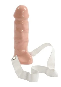 Doc Johnson Strappy – Penis Hard-On – 7 Inch White