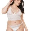 Coquette Bralette And Crotchless Panty – White – OSX – XL 1 Coquette Bralette And Crotchless Panty – White – OSX – XL -Toys Verkoop 20403WHT OSX 1