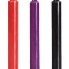 Doc Johnson Japanese Drip Candles Set Red Black Purple