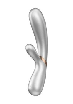 Satisfyer Hot Lover – Heating Rabbit Vibrator – Silver/champagne –