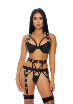 Forplay Caged Babe – Lingerie Set – Small