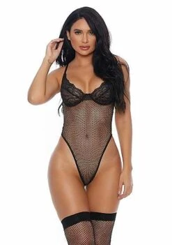Caught Your Eye Teddy – Black XL