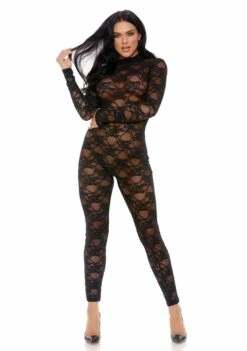 Sweet Little Lace Jumpsuit – Black – S