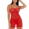 Forplay Ring It On Chemise Set – Red – L -Toys Verkoop 779541RED S 1