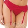 Dreamgirl Lace Garter Belt Dmd – OS – Red -Toys Verkoop 8735 RED 1