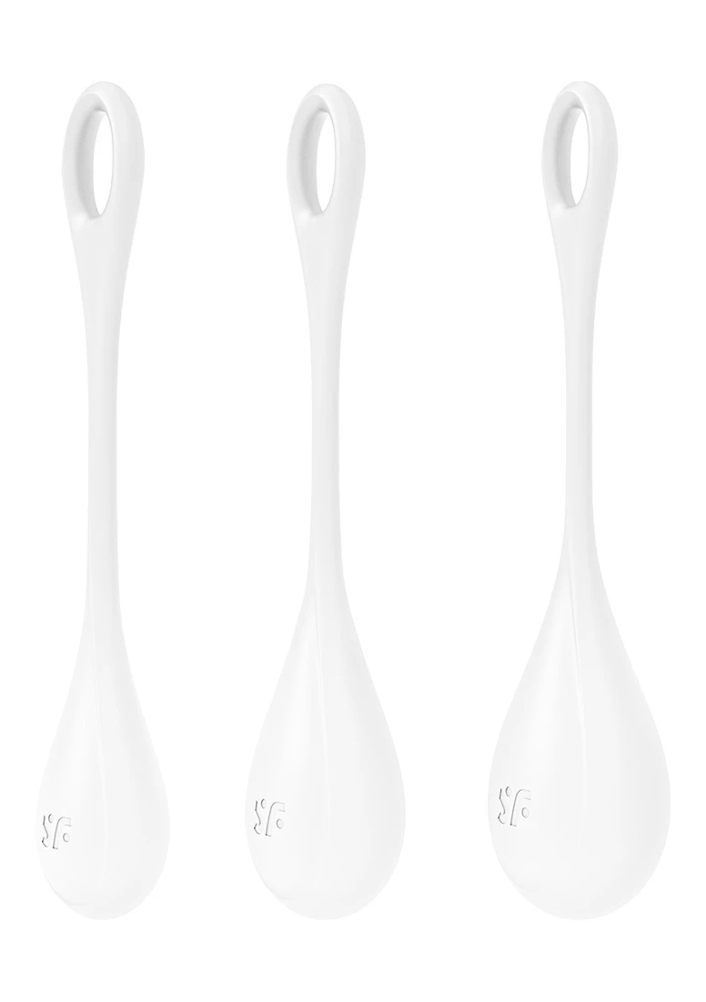 Satisfyer Yoni Power 1 – Balls Training Set – White 3 Satisfyer Yoni Power 1 – Balls Training Set – White