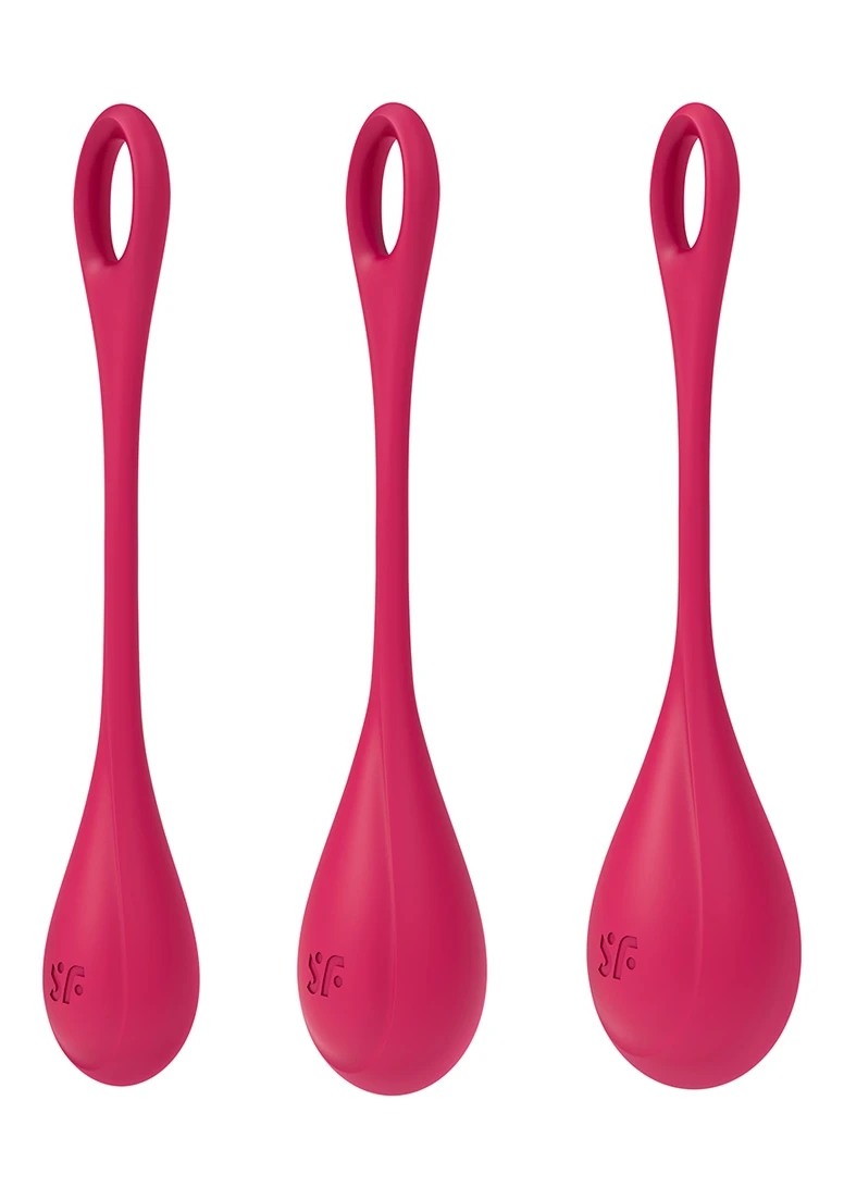 Satisfyer Yoni Power 1 – Balls Training Set – Red 3 Satisfyer Yoni Power 1 – Balls Training Set – Red