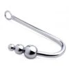 Beaded Anal Hook – Silver
