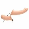 Supreme Pleasure Vibrating Double Ended Dildo W/Harness – Skin -Toys Verkoop AF475 FLESH 1