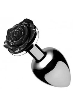 Booty Sparks – Black Rose Butt Plug – Small – Black