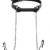 Strict – Silicone Bit Gag + Nipple Clamps – Black -Toys Verkoop AF651 1