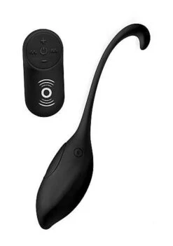 Silicone Vibrating Egg With Remote Control – Black
