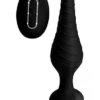 Silicone Vibrating Anal Plug With Remote Control – Black 2 Silicone Vibrating Anal Plug With Remote Control – Black -Toys Verkoop AF870 1 1