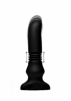 XR Brands Silicone Vibrating & Thrusting Plug