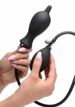 Dark Inflator Silicone Inflatable Plug – Black