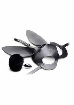 TZ Bunny Mask With Plug – Black