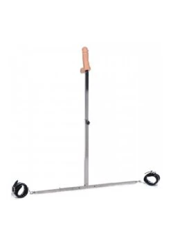 Squat Anal Impaler With Spreader Bar And Cuffs
