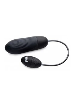 7X Pulsing Rechargeable Silicone Bullet – Black