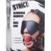 ST Blindfold Harness With Ball Gag 1 ST Blindfold Harness With Ball Gag -Toys Verkoop AG696 1 1
