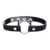 Kinky Kitty Ring Slim Choker – PU Leather – Black -Toys Verkoop AG726 BLACK 1