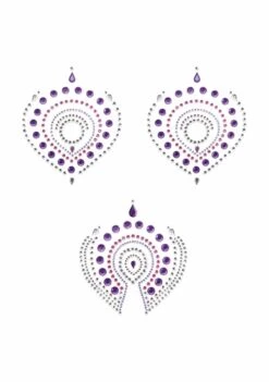 Flamboyant – Rhinestone Body Decoration – Violet And Pink