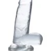 6 Inch C-Thru Dong With Balls – Clear -Toys Verkoop CN 09 0700 00 1