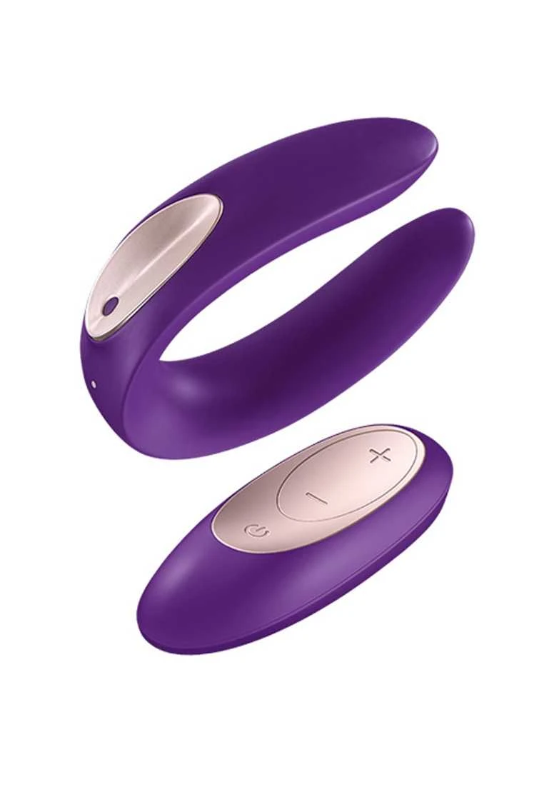 Satisfyer Double Plus Remote Partner Vibrator – Purple 3 Satisfyer Double Plus Remote Partner Vibrator – Purple