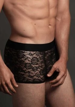 Lace Boxer – Black – S/M