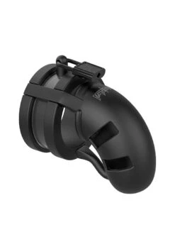 Model 18 – Chastity – 3.5″ – Sil Cage Ballsplitter – Black