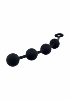 Nexus EXCITE Large Silicone Anal Beads – Black