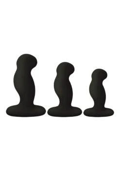 Nexus GPLAYTRIO+ Unisex Rechargeable Vibrator Pack S/M/L – Black