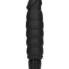 Ribbed Multispeed Vibrator – Black -Toys Verkoop SHT432BLK 1