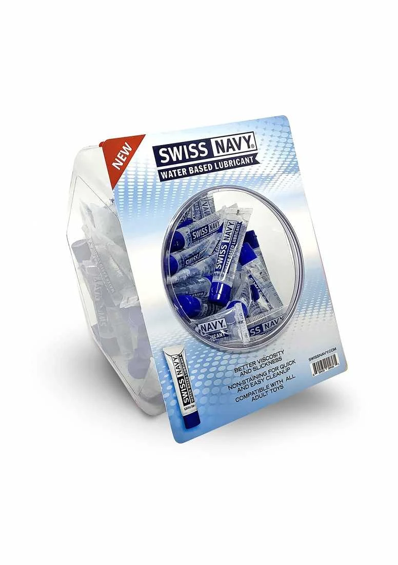 Swiss Navy Premium Glijmiddel Op Waterbasis – 10ml/50 Stuks Vissenkom 3 Swiss Navy Premium Glijmiddel Op Waterbasis – 10ml/50 Stuks Vissenkom