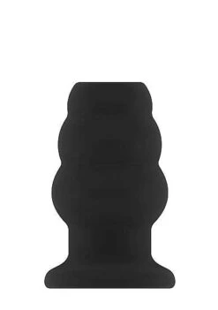 Sono – No.49 – Small Hollow Tunnel Butt Plug – 3 Inch – Blac